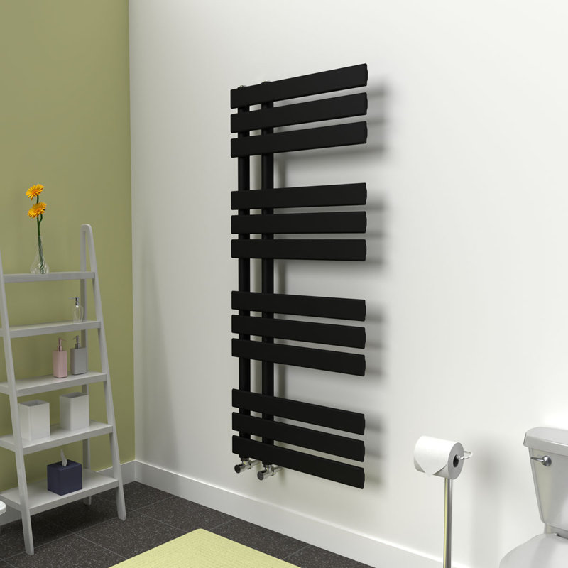 Designer Radiator, Black, 46cm H x 19cm W x 3cm D