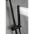 Stainless Steel Handheld Shower With Adjustable Height And Black Matte Design Head 59-Inch Hose
