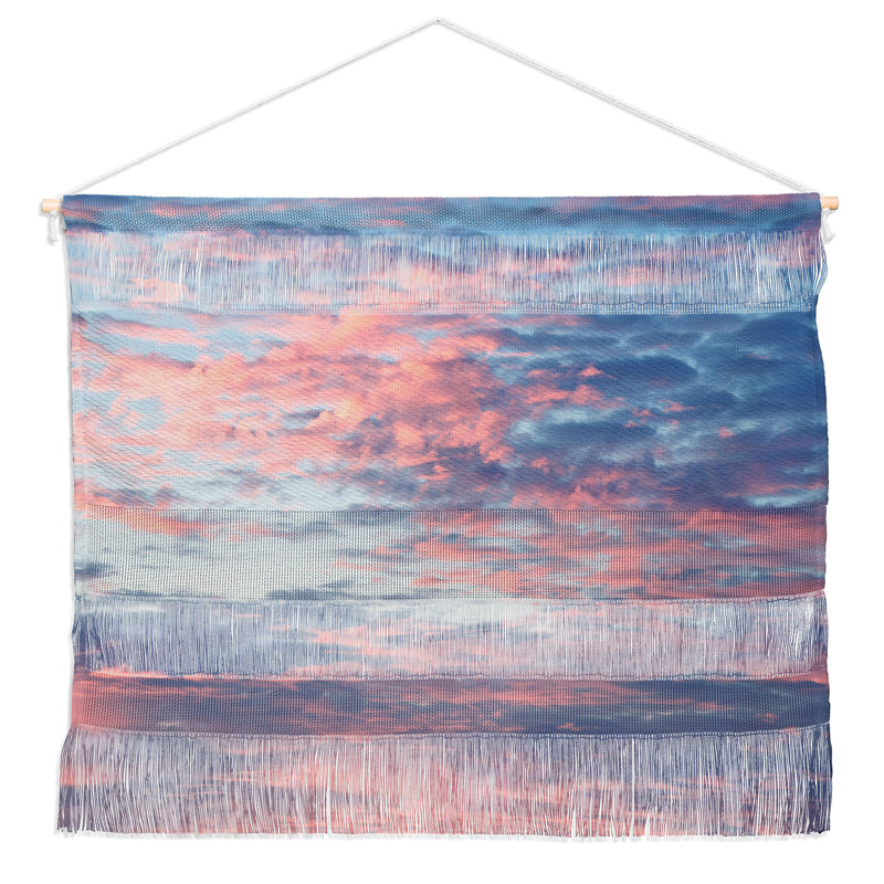 Loom Woven Polyester Wall Hanging, 16" H x 22" W x 0.13" D