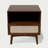 Calista Nightstand with Open Shelf & Fabric-Front Drawer-1076622313