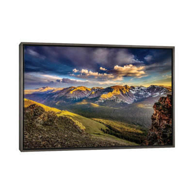 " Usa, Colorado, Rocky Mountain National Park. Mountain And Valley Landscape At Sunset " by Jaynes Gallery