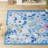 Nature Voja Floral Non-Slip Machine Washable Colorful Modern Area Rug in Blue for Living Room, Bedroom, Hallway Runner, Entryway Rugs-1278064425