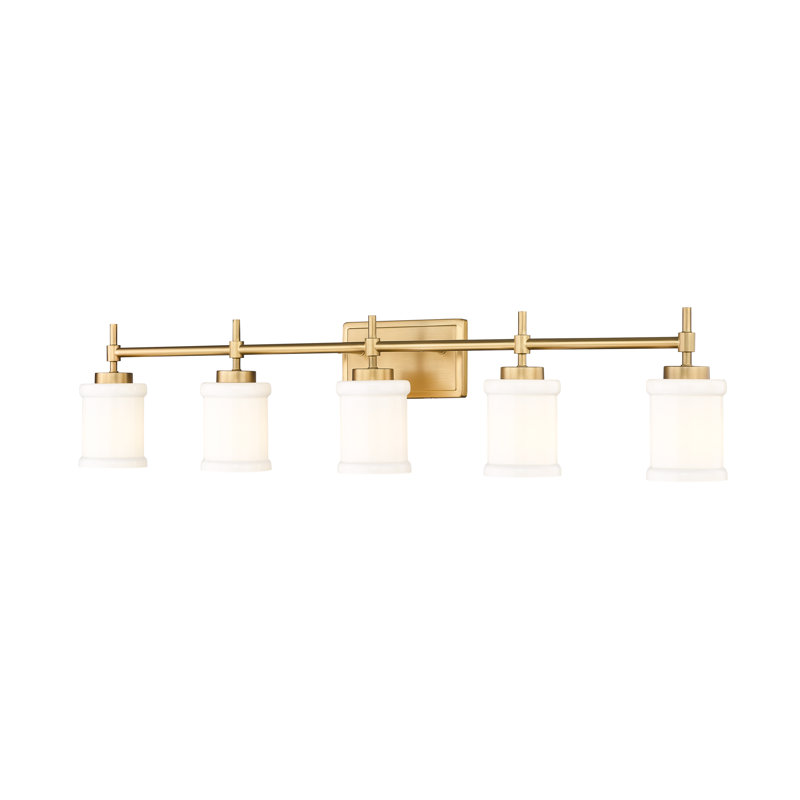 Zowie 5 Light Vanity, Gold