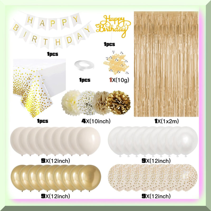 Golf Themed Confetti Set 240 Pieces
