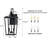 2 Light 20.1” Black Dusk To Dawn Outdoor Wall Lantern Sconce
