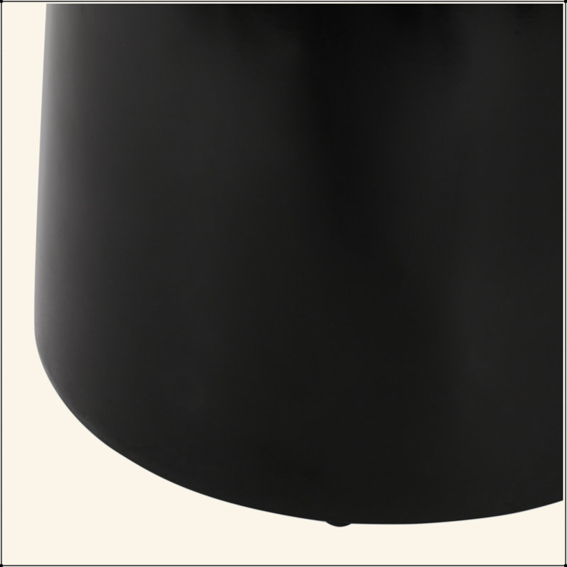 Ensemble de tables d'appoint sophistiquées pour l'extérieur, Noir