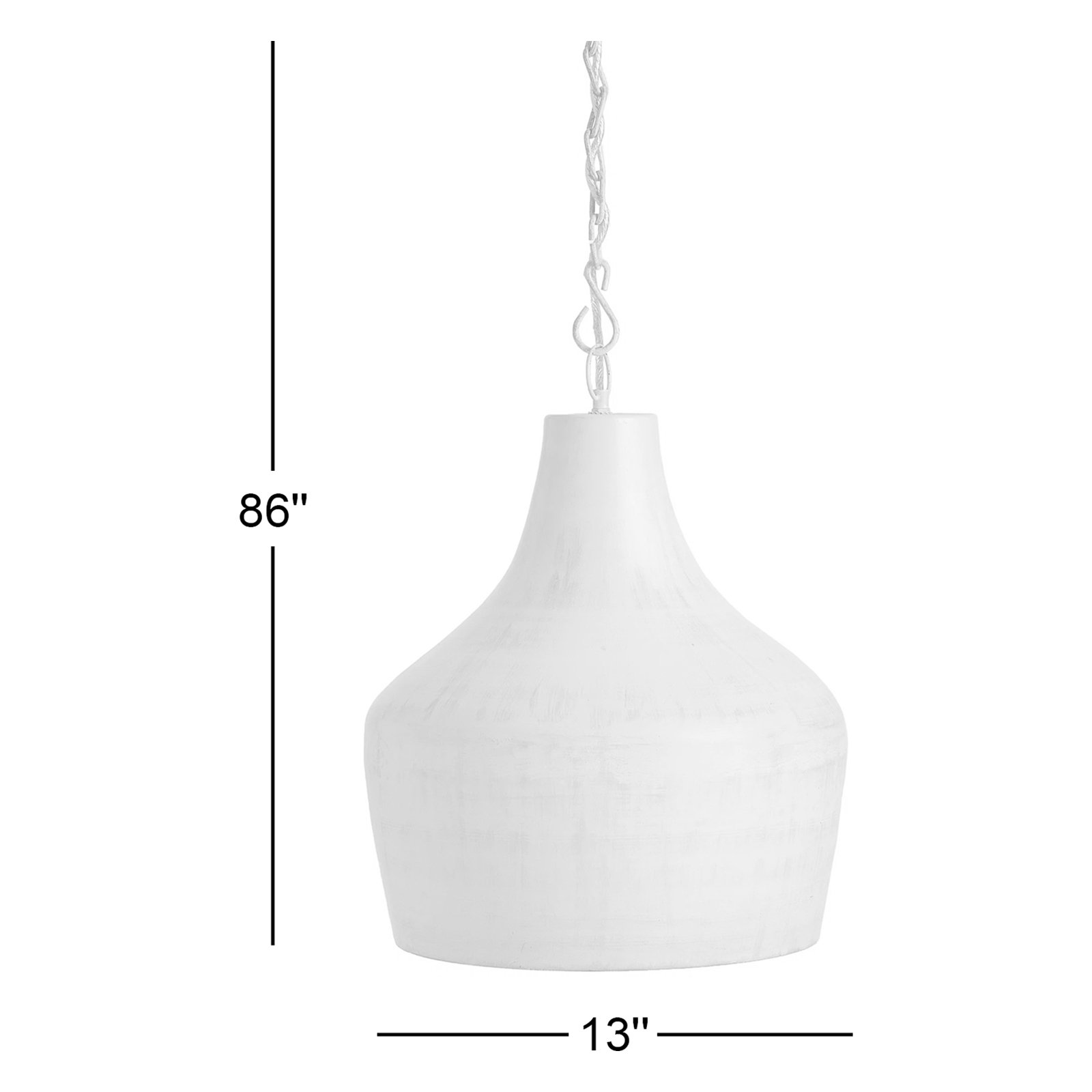 Jazelle 1-Light Pendant, 14" H x 13" W x 13" D, Shaded