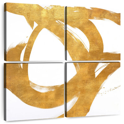 Avery Gold Circular Strokes I