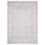 Hand Knotted Wool Area Rug in Light Gray And Ivory