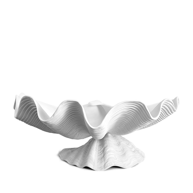 Neptue Bowl Centerpiece, White
