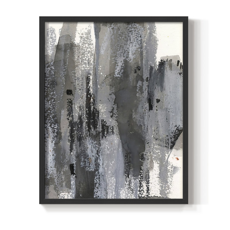 «Loft Pastel III», reproduction encadrée - bois massif, Noir, H 20 po x l 16 po