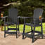 Outdoor Tall Adirondack Chairs With Connecting Tray-1063293682