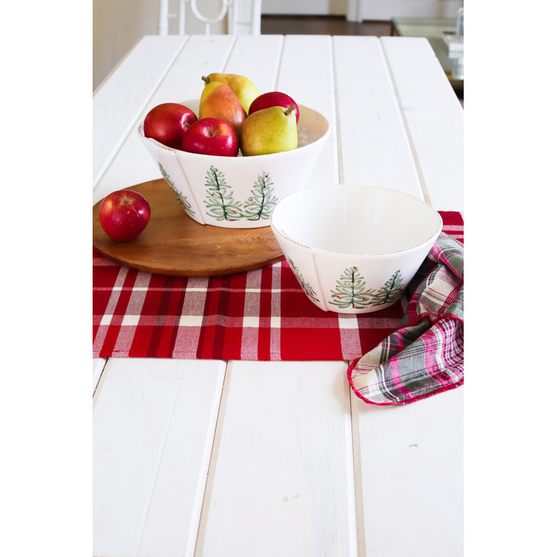 Lastra Stoneware Serving Bowl, 5" H x 10.5" W x 10.5" D