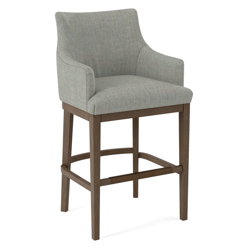 Upholstered Stool, 61353-71, Pecan