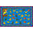 KidCarpet.com Lazy River Fishing Classroom Rug, 6'x8'6" Rectangle-10330074