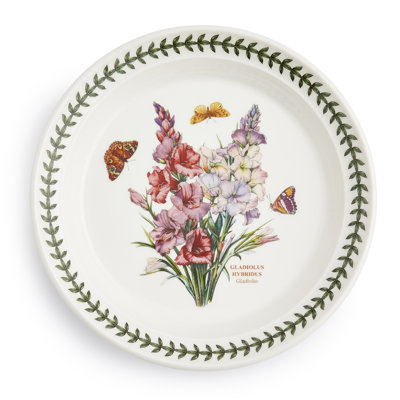Botanic Garde Gladiolusn, Set Of 6, 8 Inch Plates