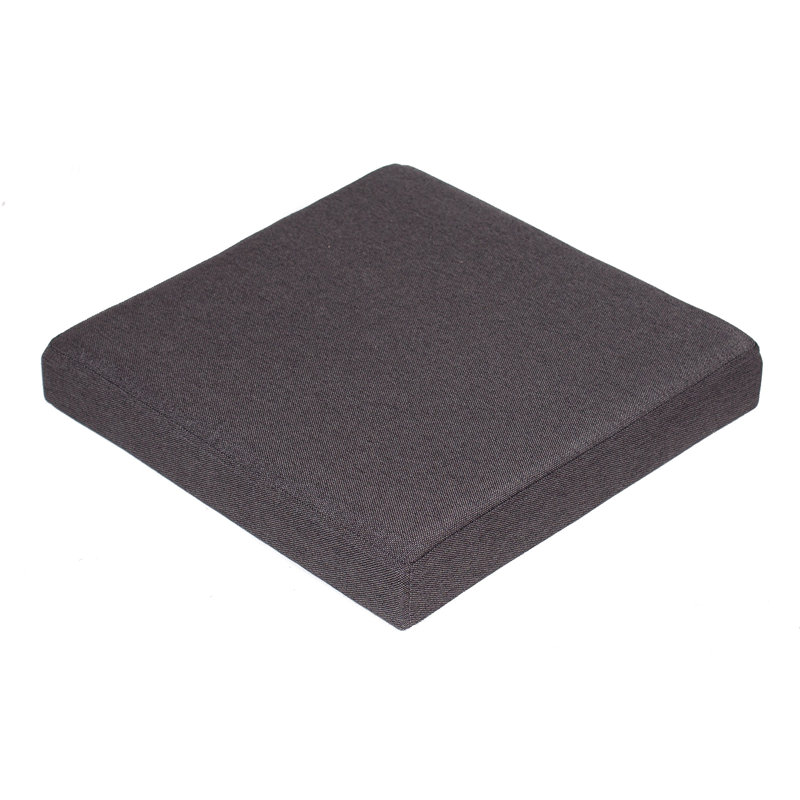 BirdRock Home 16x16 Folding Upholstered Ottoman, Charcoal, Charcoal
