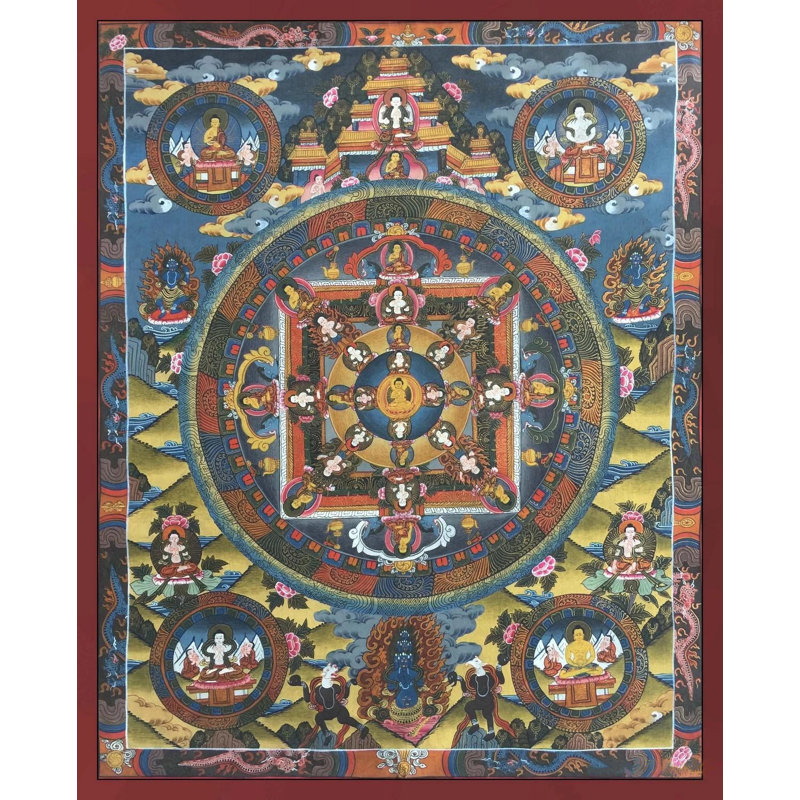 Mandala Thangka (Brocadeless Thangka)