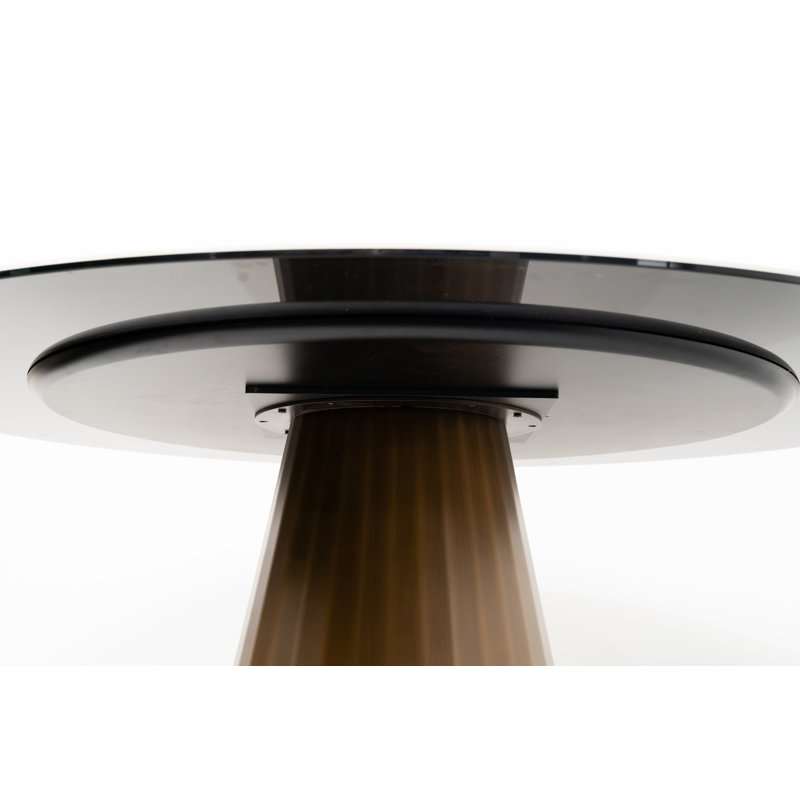 Brisny Round Metal Base Dining Table