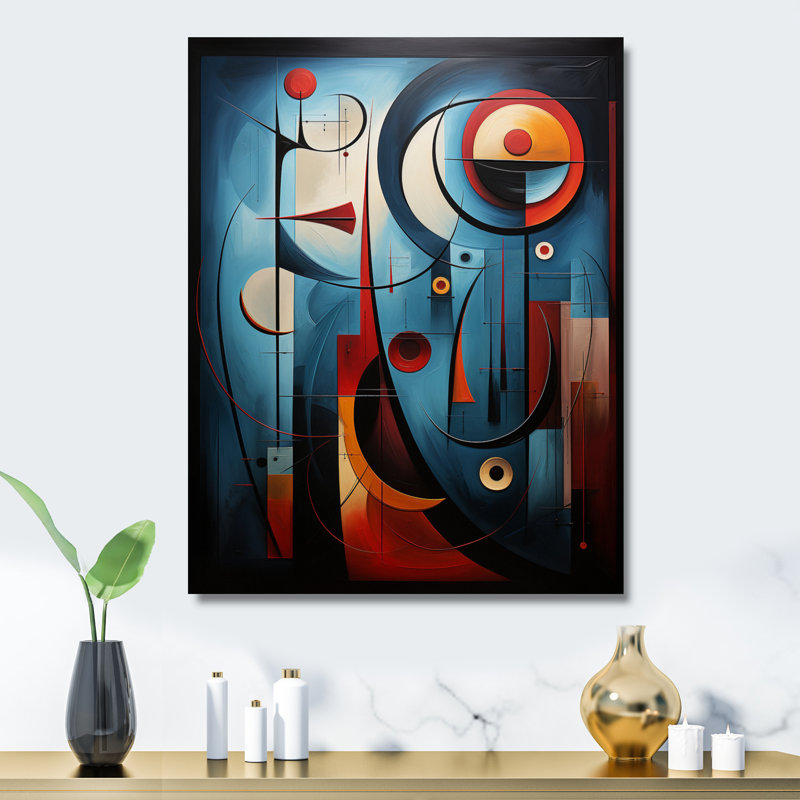 Cubisme géométrique Portrait VI - décoration murale cubisme en métal, H 32 po x l 24 po x P 1 po