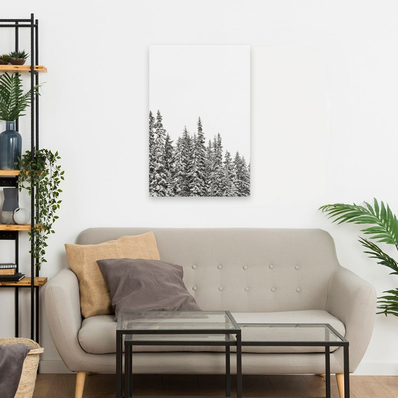 Arbres de lac modernes et rustiques minimalistes, H 24 po x l 16 po
