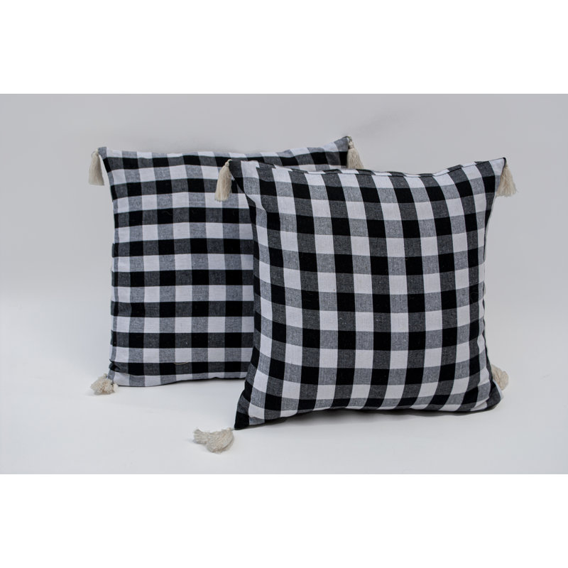 Housse de coussin en coton Farmhouse
