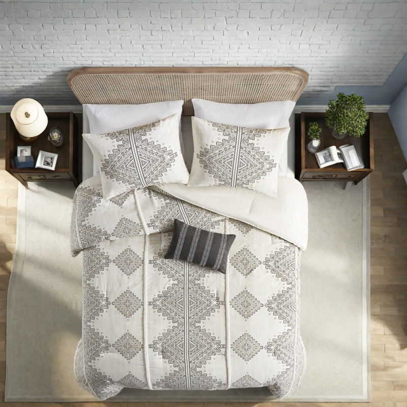 Comfort Bedding Sets Polyester King, Modern Geometric Home Decor