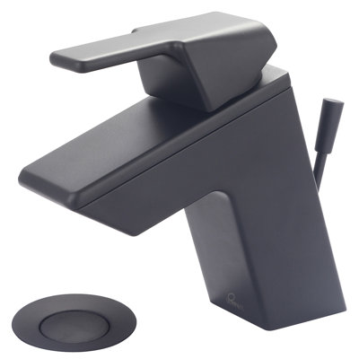 Robinet pour salle de bain à poignée à un trou avec ensemble de drain bain