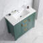 Meuble-lavabo de 36 po avec lavabo simple, meuble-lavabo encastré, armoire de rangement avec 2 portes et 2 tiroirs, fermeture en douceur, rangement multifonctionnel-115688300