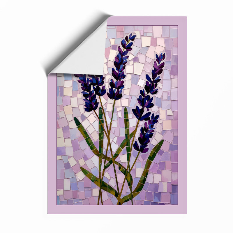 Lavender Sprigs Botanical - Framed Print, A2 - 59.4 x 42.0 cm, Unframed