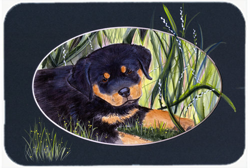 Winston Porter Rottweiler Rectangle Glass Cutting Board