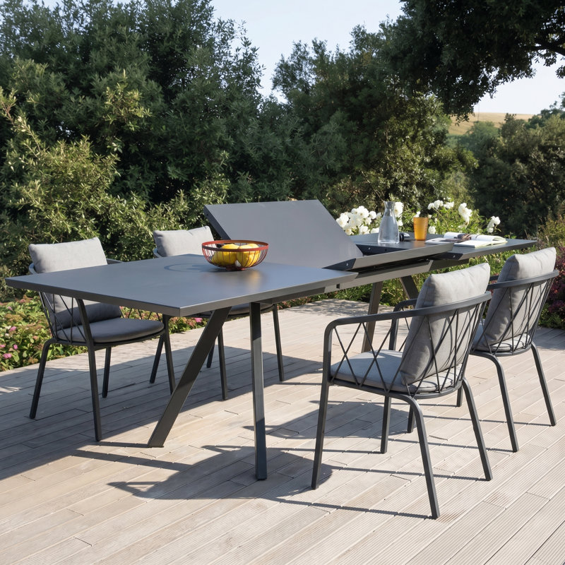 Arwen Extension Dining Table, Gris