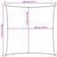 Pesotum 4.5m x 4.5m Square Shade Sail-881968402