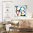 " Vibrant Love Typography " by Harper D. 4 - Pieces-104075752