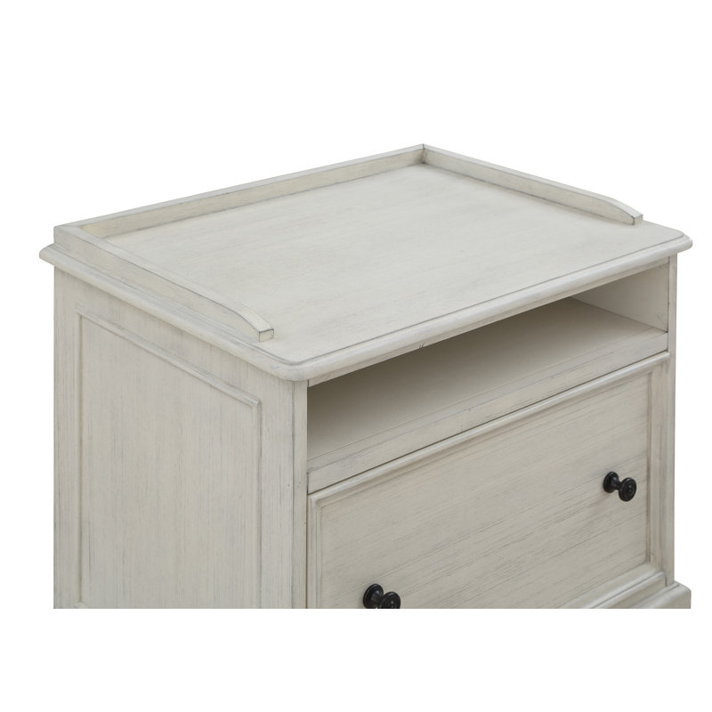 Charesse 27'' Wide 1 -Drawer File Cabinet, Antique White