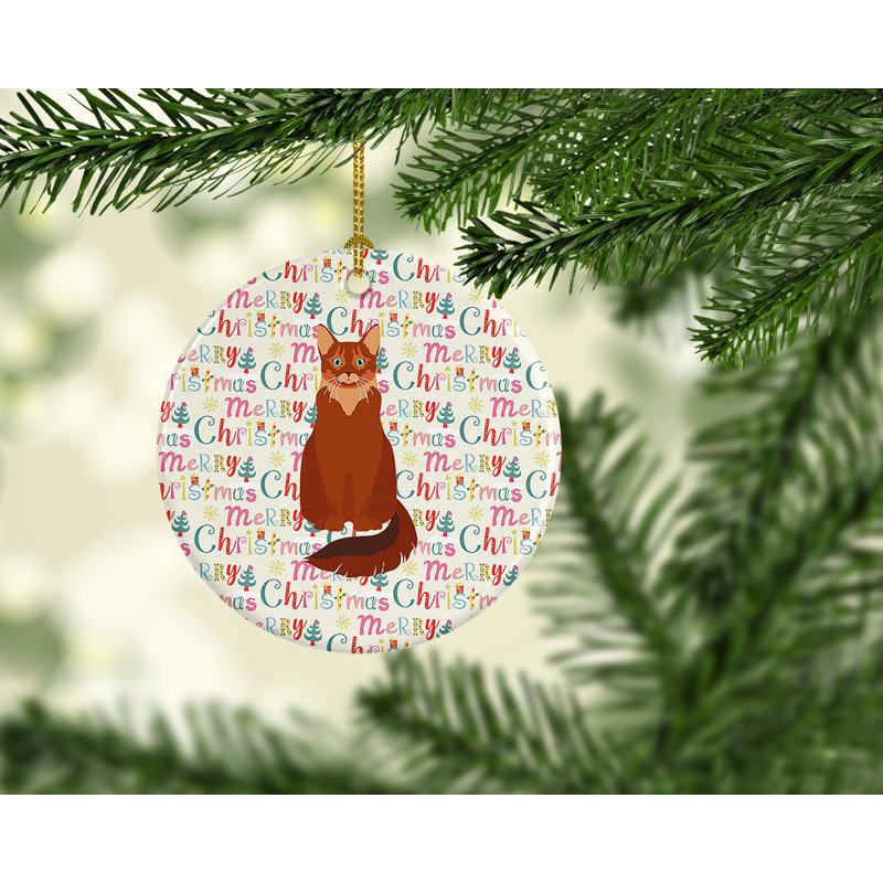 Décoration de Noël chat somali
