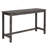 4 Piece Bar Table Set With Power Outlet,Bar Table Set With Chairs,Sofa Bar Table With Stools,Behind Couch Table With 3 Padded Stools,For Living Room,Dining Room, Dark Grey