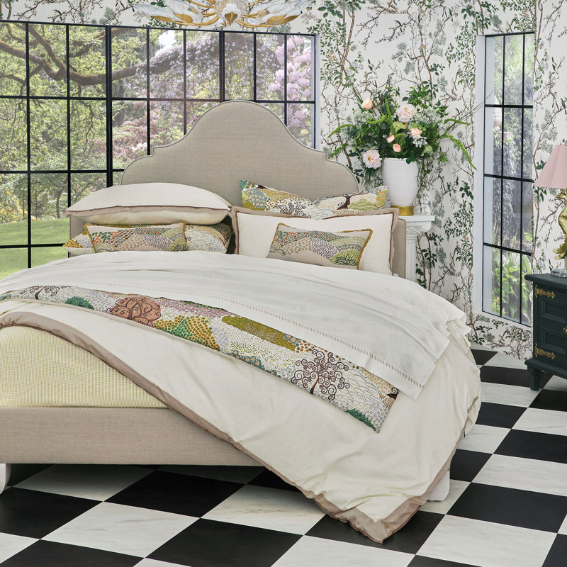 Ida Embroidered Flat Sheet, Twin Flat Sheet