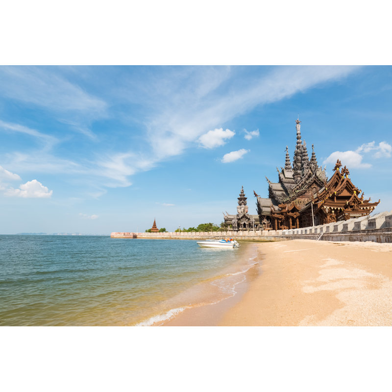 Thailand Scenery Of The Sanctuary Of Truth, 20cm H x 30cm W
