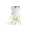Lovebirds Silver & Gold Stainless Steel and Brass Table Vase