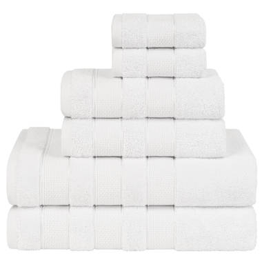 Vera Wang Eden Solid Reversible Cotton 2 Piece Bath Rug Set - White