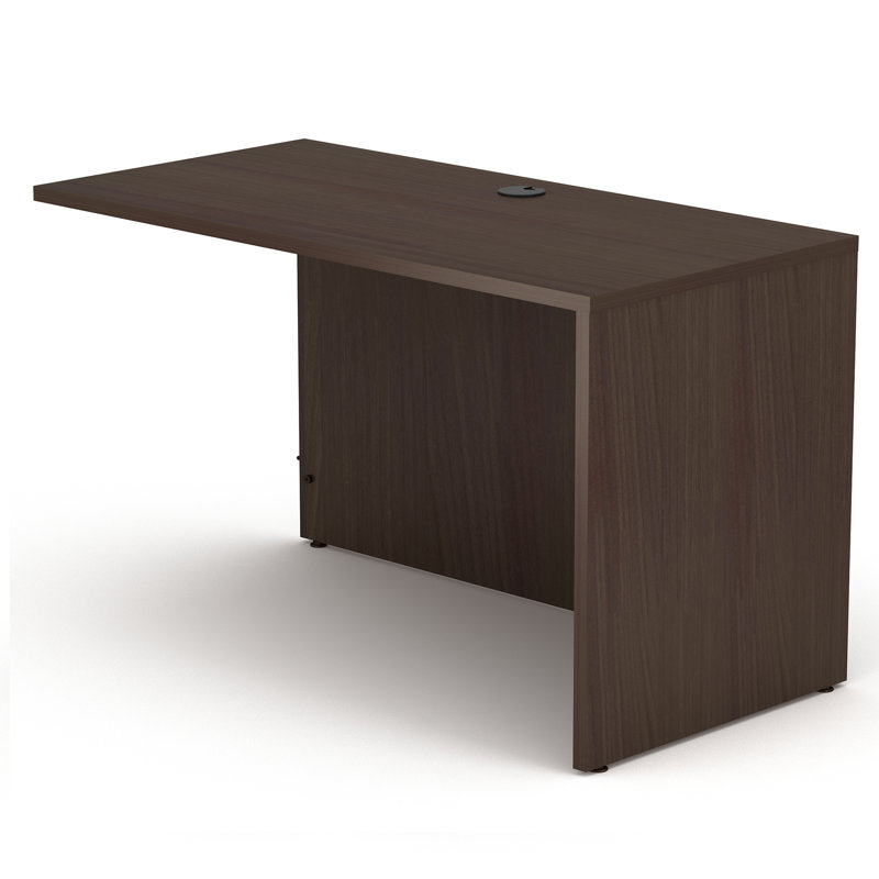  29.52" H x 47.24" W x 23.62" D Desk Return, Espresso