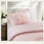Soft Floral Chenille Bedding Sets, Reversible Design, Twin, Pink