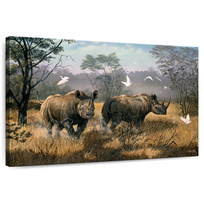 Brampt Rhino Wilderness, 24" H x 36" W