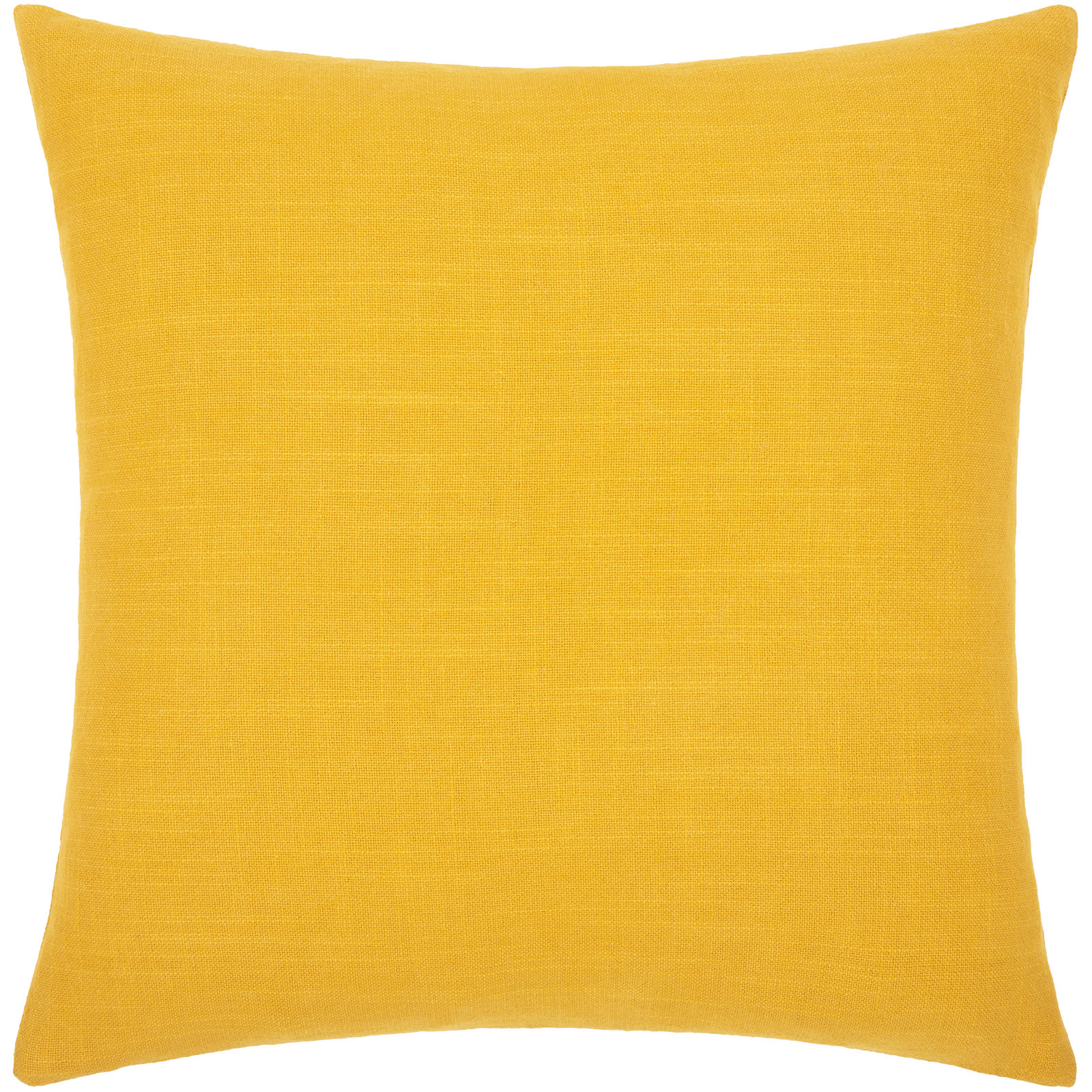 Gwyn Embroidered Cotton Pillow Cover, Mustard/Dusty Pink/Pale Blue, 22" x 22"
