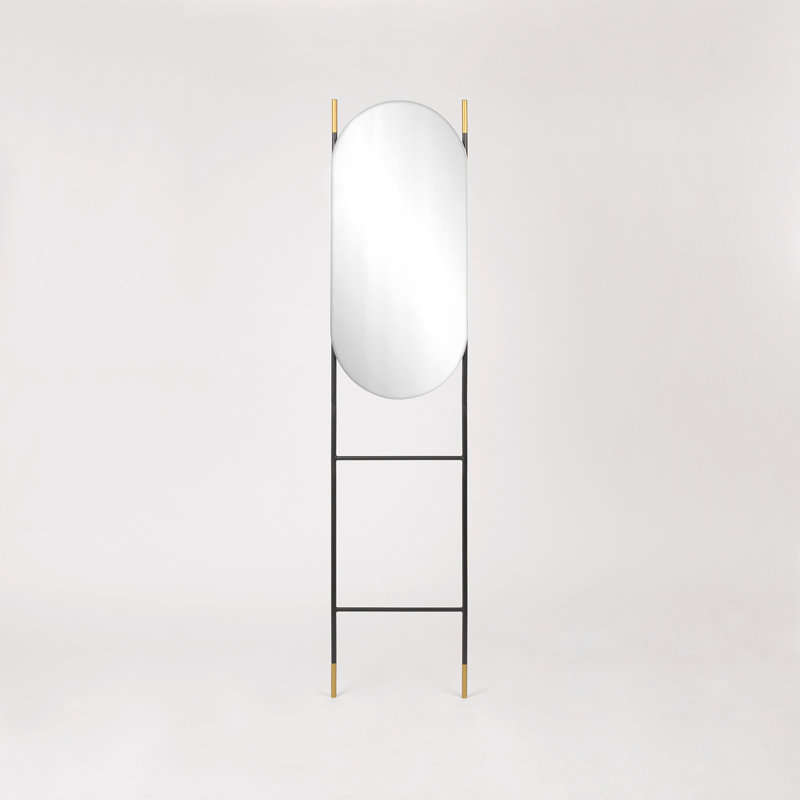 Arlyce Metal Flat Floor Mirror