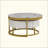 Modern Round Nesting Coffee Table With Drawers
