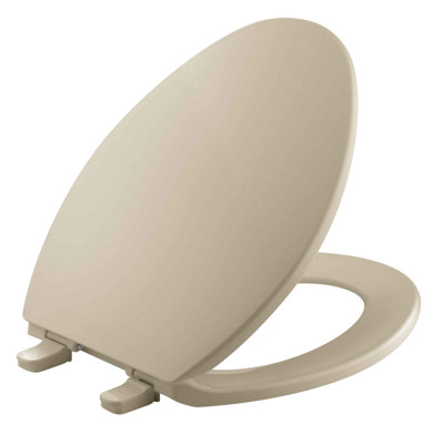 Brevia Toilet Seat with Quick-Release Hinges and Grip-Tight Bumpers