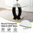 47.2'' Modern Luxury Clear Glass Round Dining Table for 4-6, Modern Kitchen Table with Tempered Glass Top & Stainless Steel Legs, Circle Dining Table for Home, Living Room, Apartment-2049904758-2074553611