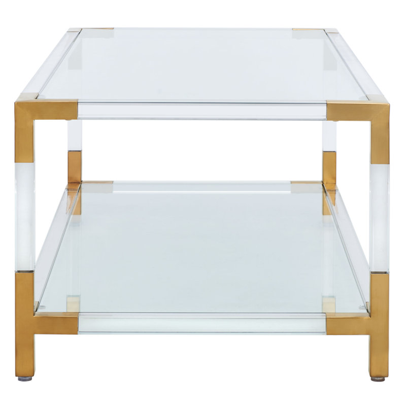 Louisa Coffee Table, Brass